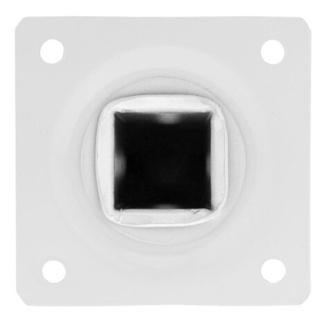 PrimeMatik - Pies cuadrados para mesa y mueble. Patas en acero blancas de 40cm 4-pack