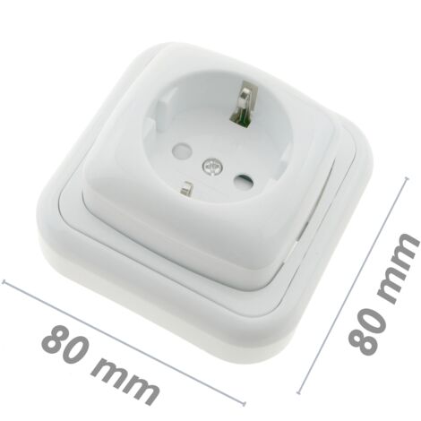 Base Enchufe Schuko Con Tapa 2P+T NIESSEN N2288.1 BL Serie ZENIT Blanco
