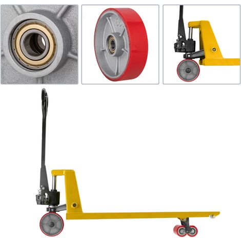 PrimeMatik Rueda Para Transpaleta Rodillo De Nailon De 80x90 Mm