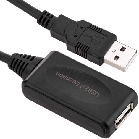 Equip Cable USB 2.0 AM/AH Alargador Macho/Hembra 5m Negro