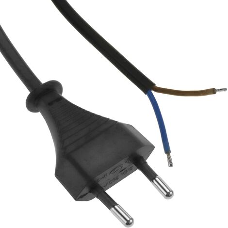 Cable alargador eléctrico HO3VVH2-F 5m negro - Zenitech