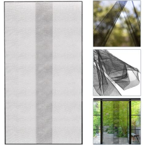 PrimeMatik - Mosquitera para puerta 2 piezas de 75 x 220 cm
