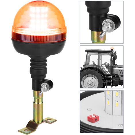 Luz LED estroboscópica rotativa de emergencia para coches con enchufe para  mechero 10V ámbar - Cablematic