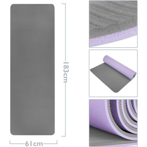 Primematik - Esterilla De Yoga Morada De Doble Capa Antideslizante  183x61x0.8 Cm Sp12700 con Ofertas en Carrefour