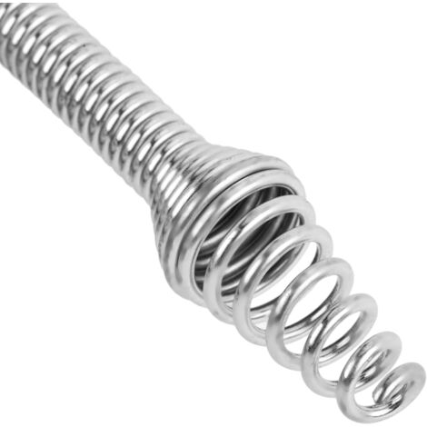 PrimeMatik - Desatascador mecánico de 5m en espiral para tuberías de desagüe