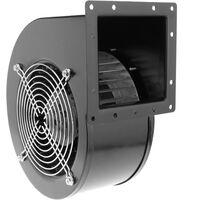 PrimeMatik - Extractor de aire centrífugo radial para ventilación industrial 2620 rpm cuadrado 220x209x125 mm