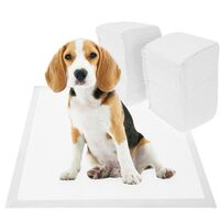 PrimeMatik - Toallas de entrenamiento para perros 20 unidades 60 x 90 cm color blanco
