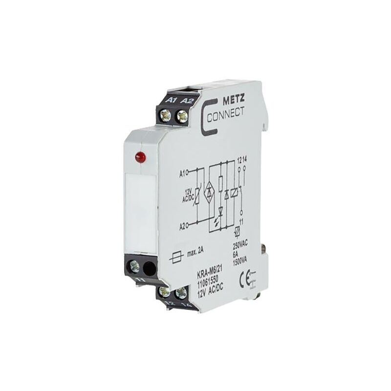 Metz Connect Interruttore Di Soglia 24, Modello 110666, 24V AC/DC, 1 Commutatore, Per Quadri Elettrici - 3