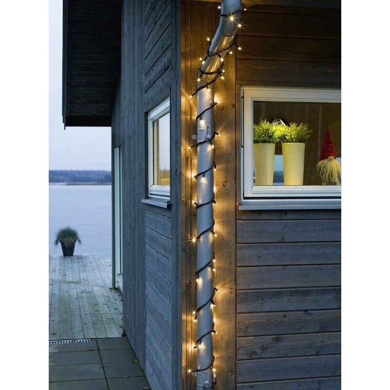 Konstsmide 1408-100 Guirlande lumineuse avec piles pour l'intérieur à pile(s)  Nombre de lumière 20 LED blanc chaud Longueu