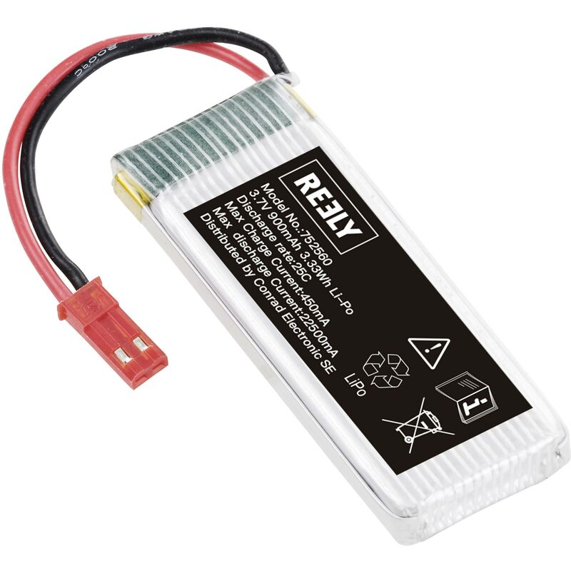 Red Power Model making battery pack (LiPo) 3.7 V 350 mAh 25 C Softcase JST, BEC (350 mAh, 3.70 V