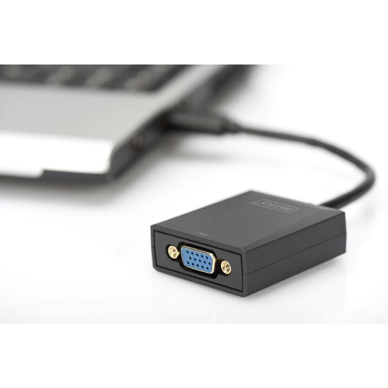 Adaptateur HDMI vers VGA, HDMI Femelle vers VGA mâle Compatible pour clé  TV, Ordinateur, Ordinateur Portable (Uniquement de la Source HDMI au