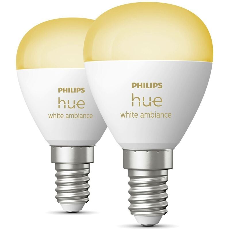 Ampoules Connectées Et Intelligentes, Philips Hue Ampoule Bougie White  Filament E14 4,5W, Philips Hue