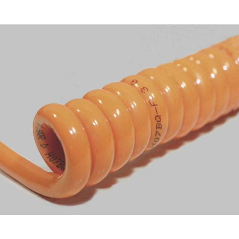 BKL Electronic 1506126 Câble spiralé H07BQ-F 1200 mm/ 4800 mm5 G 1.50 mm²orange1 pc(s) R645792