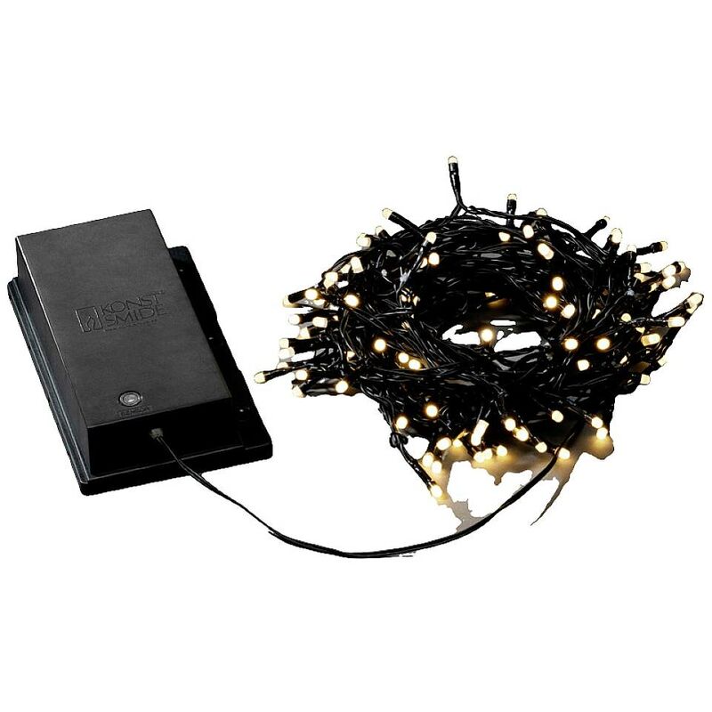 Guirlande lumineuse micro-LED avec compartiment à piles et minuterie de 6  h, avec 100 ampoules LED