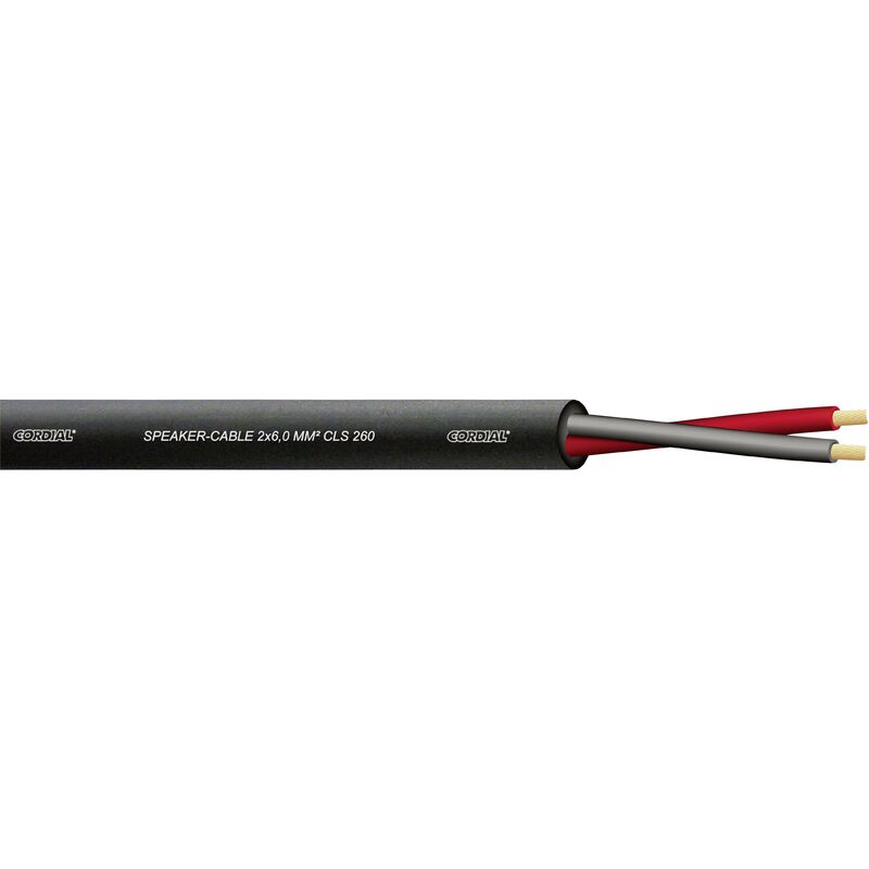 Câble Haut-parleur Valueline LSP-010R - 2 X 0,35 Mm², 100 M, Bobine Noir/rouge - Pour Installations Audio Domestiques