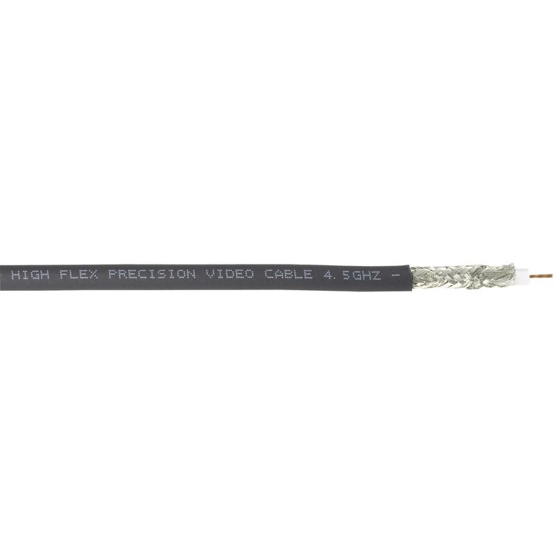 Superbat BNC-kabel, 5 m, SDI-videokabel 12G/6G/3G, Belden 1694A, BNC-kabel 75 ohm, zwarte kabel, BNC-stekker naar stekker, voor CCTV-bewakingscamera's, ondersteunt HD-SDI/4K/8K (1 stuk