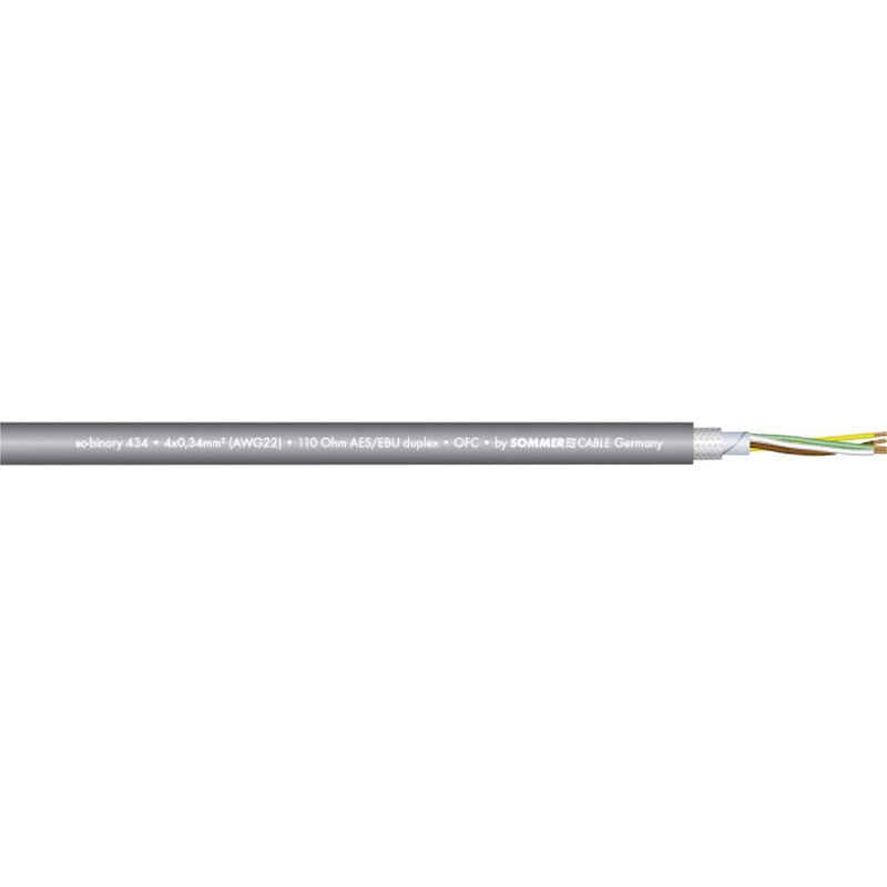 Sommer Cable 540-0056 Câble numérique 4 x 0.34 mm² gris Marchandise ...