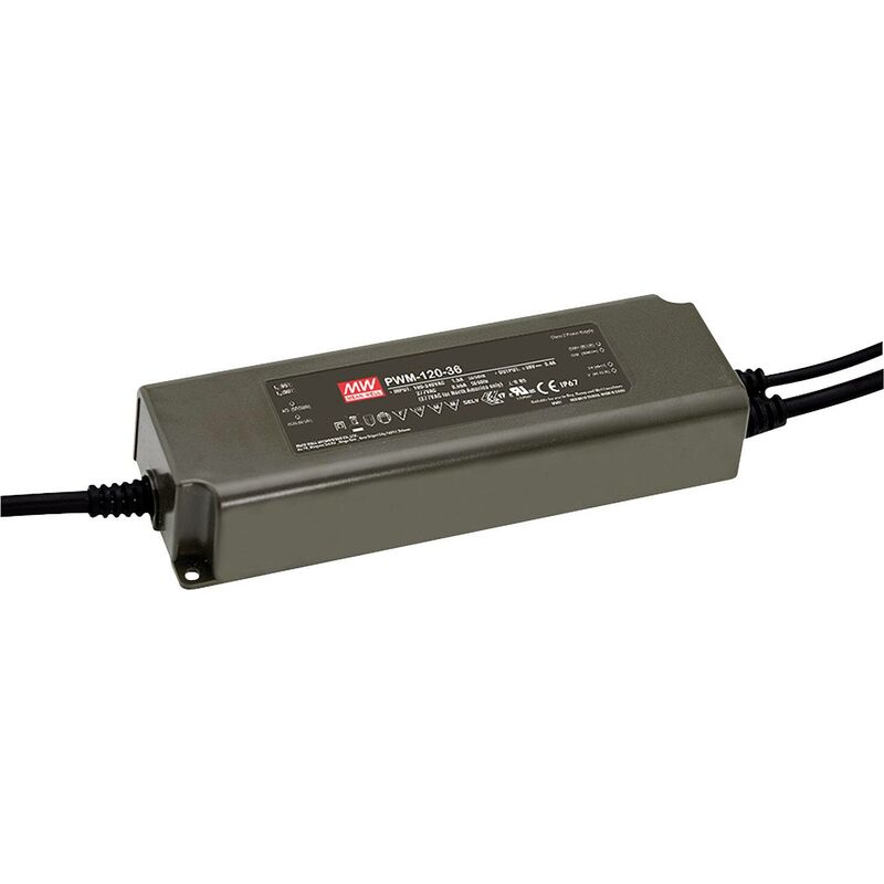 Bloc d'alimentation à découpage LED Driver de LED, Transformateur pour LED à tension constante, à courant constant Mean Well PWM-120-24 120 W (max W202691