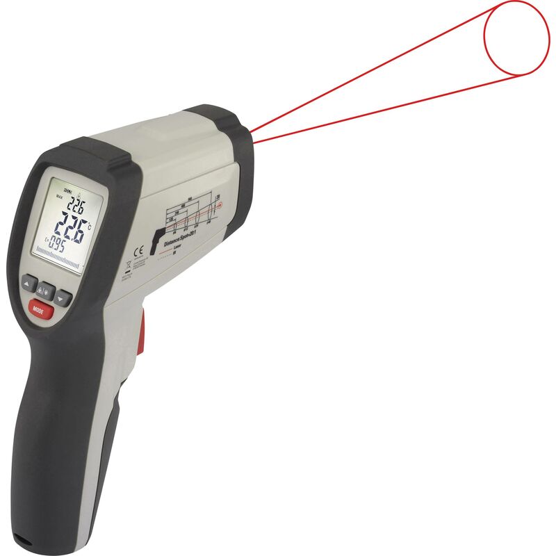 Thermomètre laser robuste, pratique et précis pour une mesure sans
