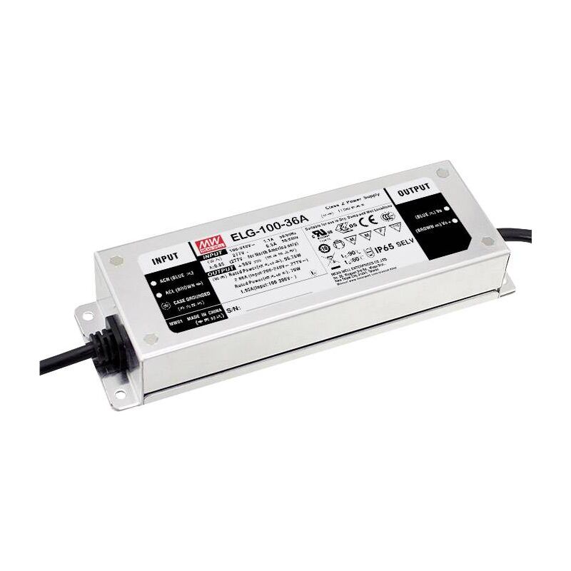 Mean Well ELG-100-24-3Y Transformateur pour LED, Driver de LED à tension constante, à courant constant 96 W 4 A 24 V/DC non dimmable, protection con X130681