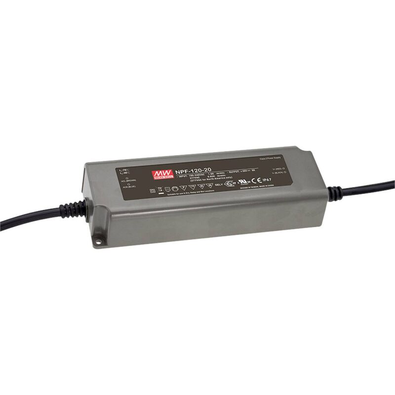 Bloc d'alimentation à découpage LED Driver de LED, Transformateur pour LED à tension constante, à courant constant Mean Well NPF-120-12 120 W (max W202611