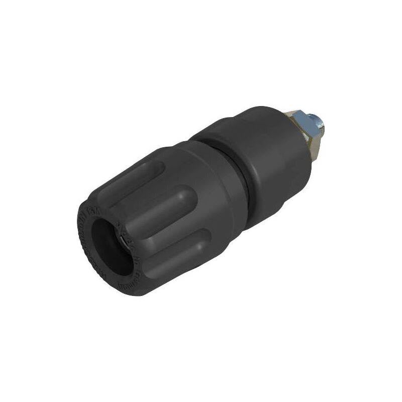 Borne de polarité Ø stylo (détails): 4 mm SKS Hirschmann PKI 10 A 930103100 noir 35 A 1 pc(s) D24417