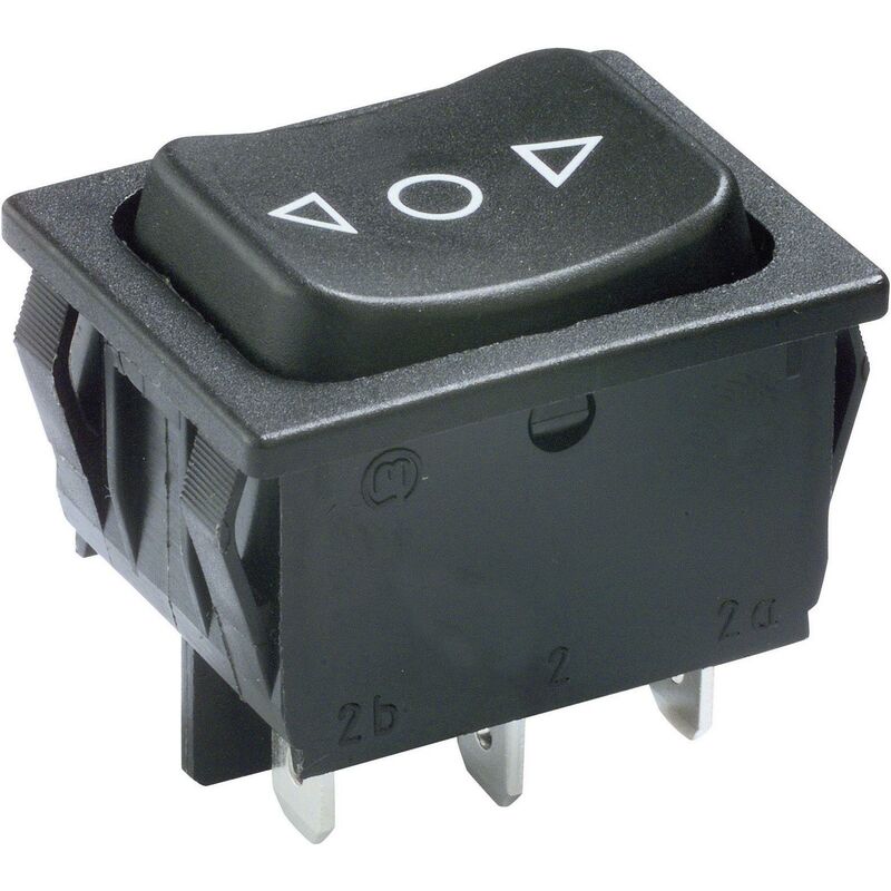 Marquardt 1839.1407 Interrupteur à bascule 1839.1407 250 V/AC 6 A 2 x (On)/Off/(On) IP40 momentané/0/momentané 1 pc(s) D79277