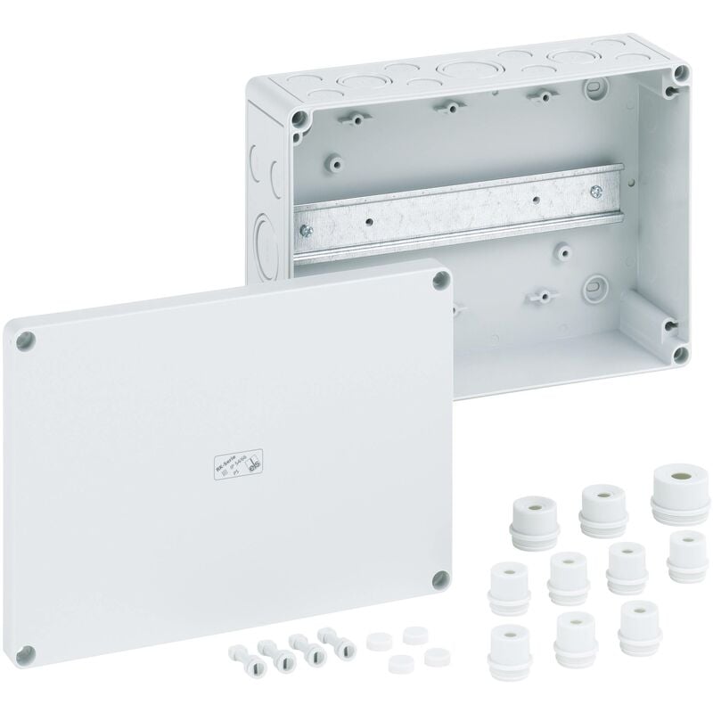 Boîtier de boîtier de boîte de jonction bricolage en plastique électronique  125 x 80 x 32 mm blanc