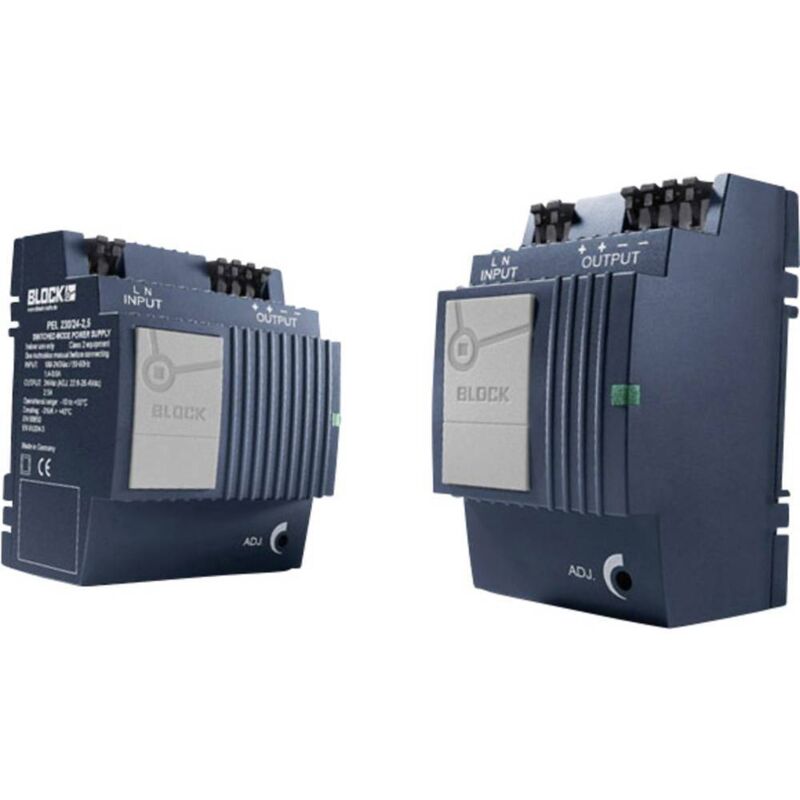 Alimentation Rail DIN Basetech 24V 0.63A 15W - Entrée 100-240V AC - Protection Court-circuit/surtension