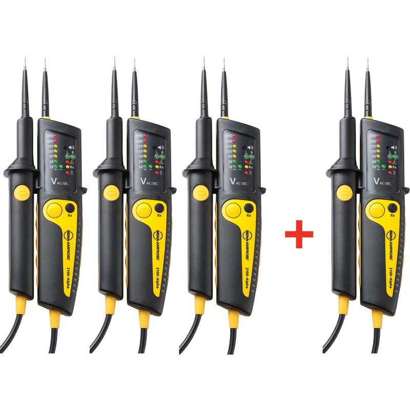 Testeur de tension à 2 pôles Beha Amprobe 2100-ALPHA BUNDLE CAT III 1000 V, CAT IV 600 V LED, Acoustique D653121