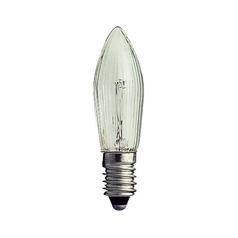 Ampoule bougie E10 par 3 pour arcs lumineux