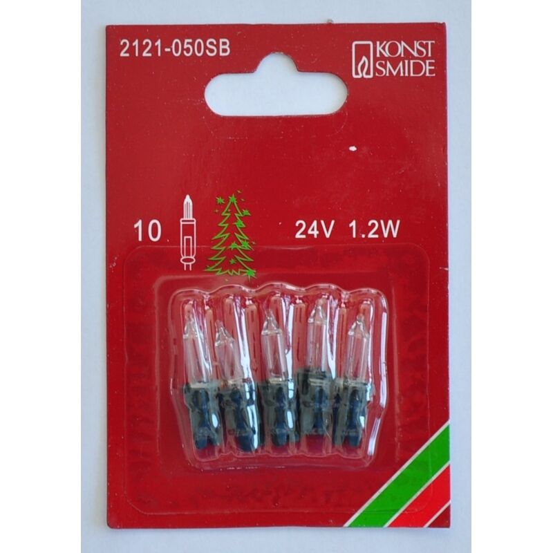 Konstsmide 2122-050SB Ampoule Acrylique, 2G7, 25 W,Au mercure basse pression,Clair - Pack de 5 pièces