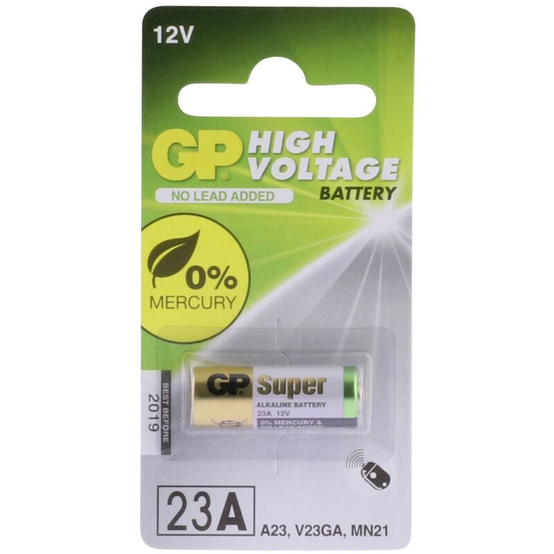 Lot de 5 Piles Alcaline 12V type A23/23A compatibles LRV08/L1028/8LR932/8LR23/VR22/8F10R/EL12  - Visiodirect - Piles - Achat & prix