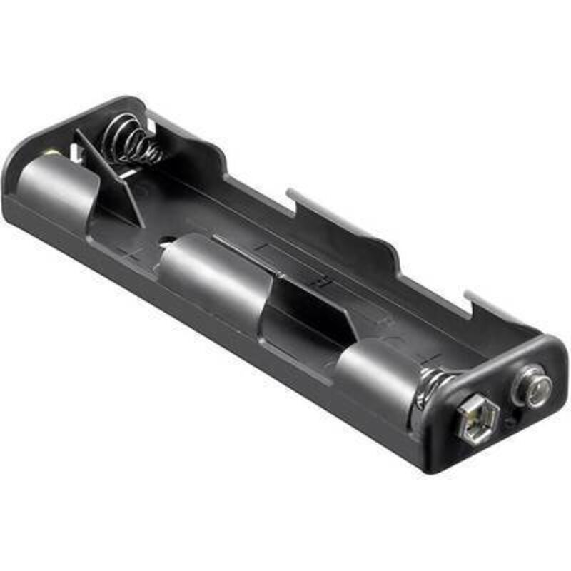 Support De Pile AA (LR6) à Souder - Bulgin BXS011/1 - Dimensions 75,6 X 36 X 28,5 Mm - Pour Montage électronique DIY