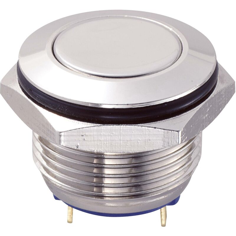 Tru components gq19f 10/j/s pulsante antivandalo 48 v/dc 2 a 1x off / on ip65