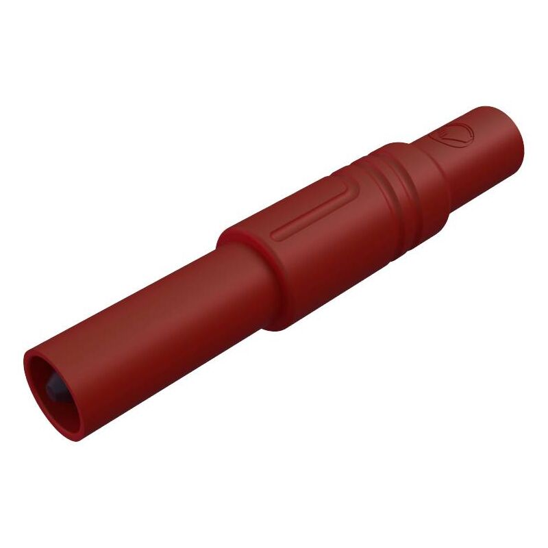 Fiche banane mâle de sécurité Ø de la broche: 4 mm SKS Hirschmann LAS S G 934097101 rouge 1 pc(s) D28971