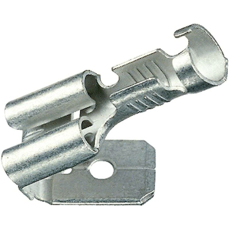 Cosse clip 6.3 mm x 0.8 mm Klauke 1730AZ avec dérivation 180 ° non