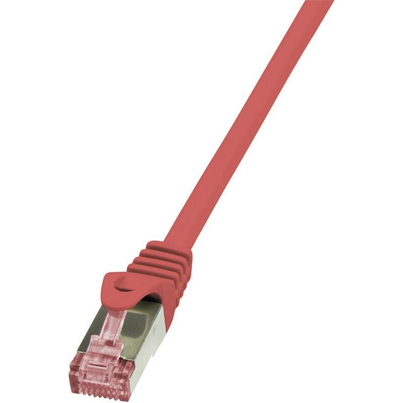 AMX - Câble Ethernet CAT6a - Cordon de brassage 10 Gigabit blindé RJ45 100W  PoE, bleu, 6'.