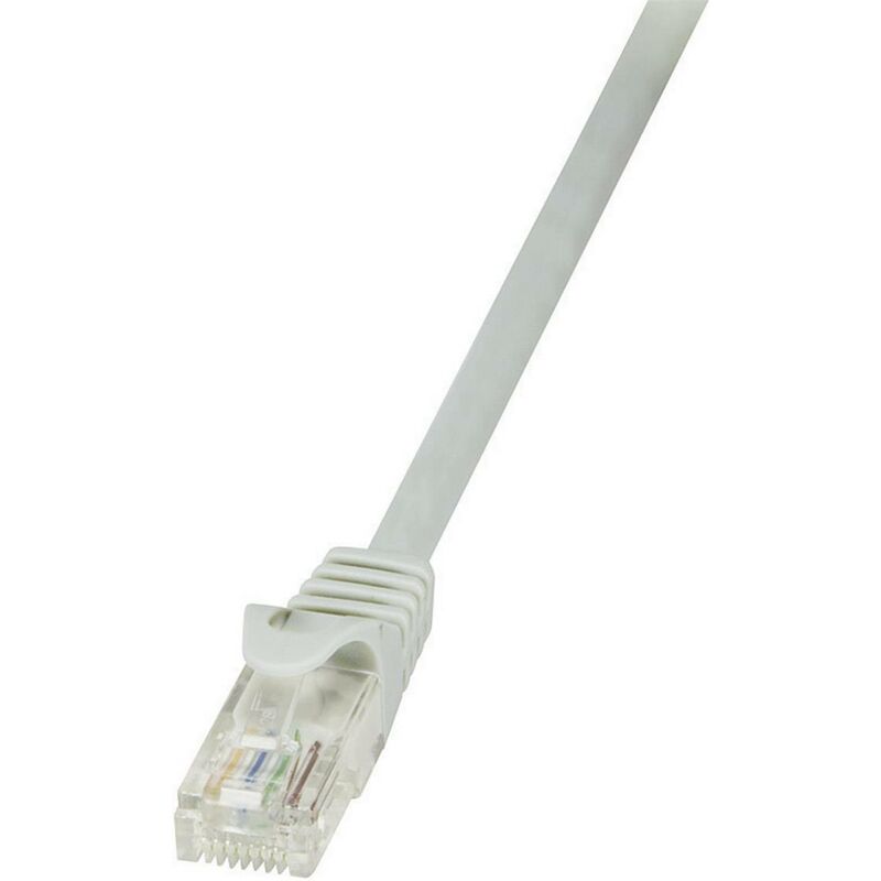 Câble réseau RJ45 CAT 6 U / UTP LogiLink - 2 connecteurs RJ45 - 1 m - Gris - CP2032U V963461