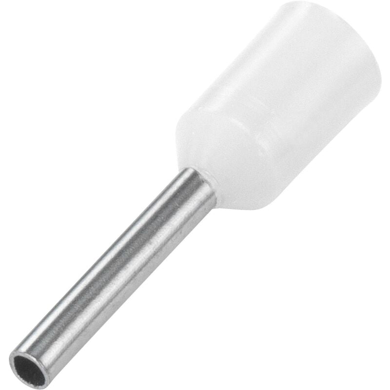 Embout de câblage simple - 16mm² - Blanc - Sachet de 100 pièces