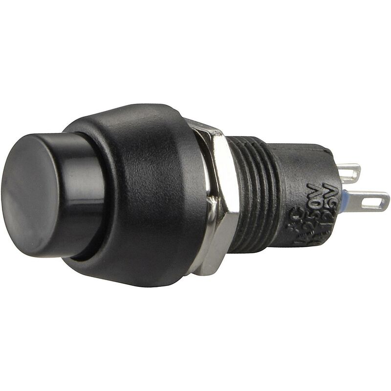 Bouton-poussoir TRU COMPONENTS TC-R13-84A-05BK 1587723 250 V/AC 1 A 1 x Off/(On) à rappel 1 pc(s) S644521
