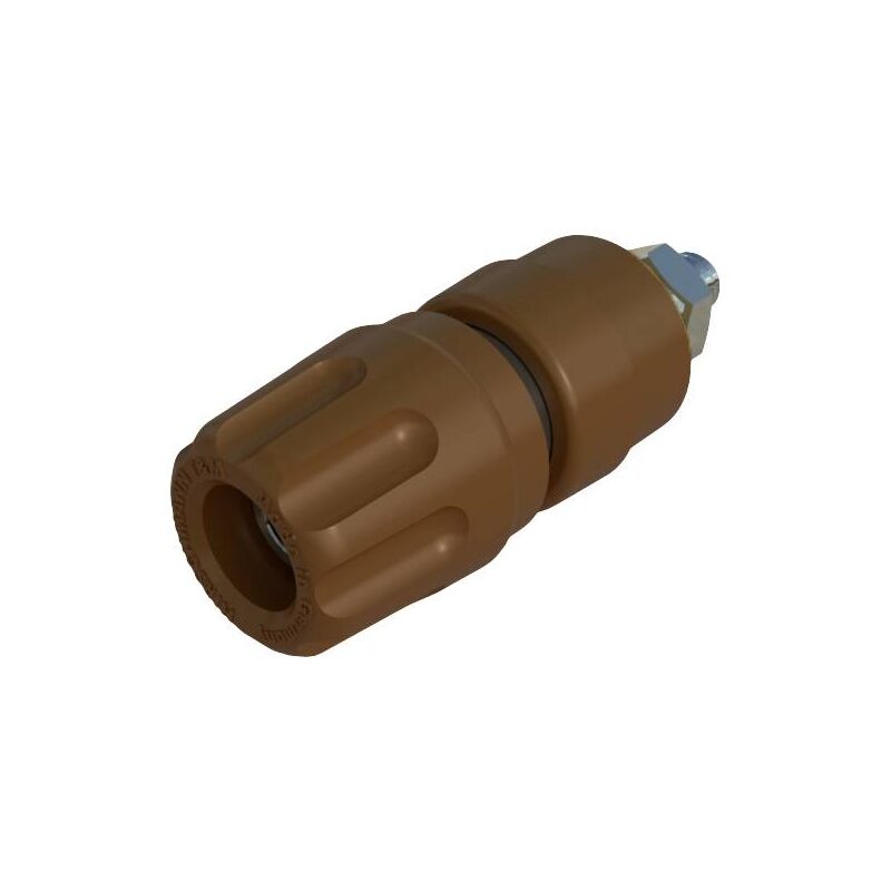 Borne de polarité Ø stylo (détails): 4 mm SKS Hirschmann PKI 10 A 930103105 marron 35 A 1 pc(s) W27290