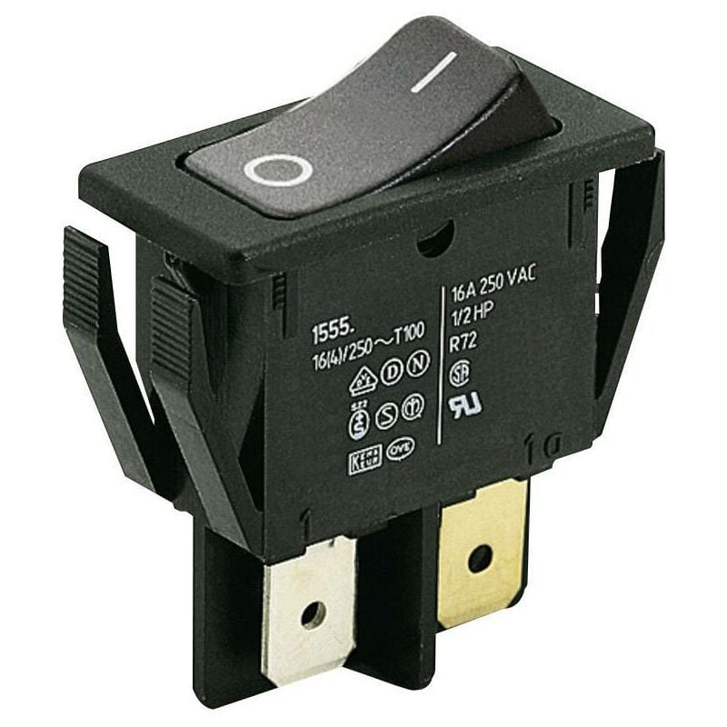 Marquardt 1552.3602 Interrupteur à bascule 1552.3602 250 V/AC 16 A 2 x Off/On IP40 à accrochage 1 pc(s) D75404