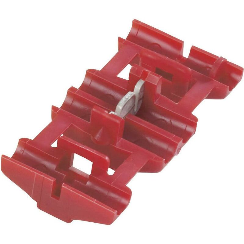 Elément de liaison pour courant faible TE Connectivity 735410 flexible: 0.5-0.75 mm² rigide: 0.5-0.75 mm² Nombre de pôles: 2 rouge 1 pc(s) D10843