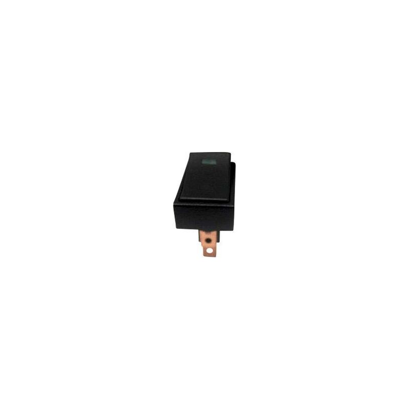 Interrupteur à bascule pour l'automobile TRU COMPONENTS TC-R13-207L-SQ GREEN 12V/DC 1587815 12 V/DC 20 A 1 x Off/On à accrochage 1 pc(s) S646931