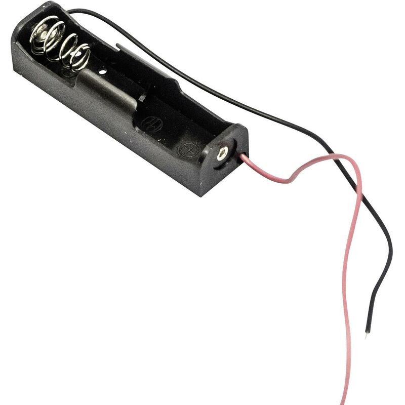 MPD BCAAW Support de pile 1x LR6 (AA) raccordement par fils (L x l x H) 60 x 16 x 14 mm X772771