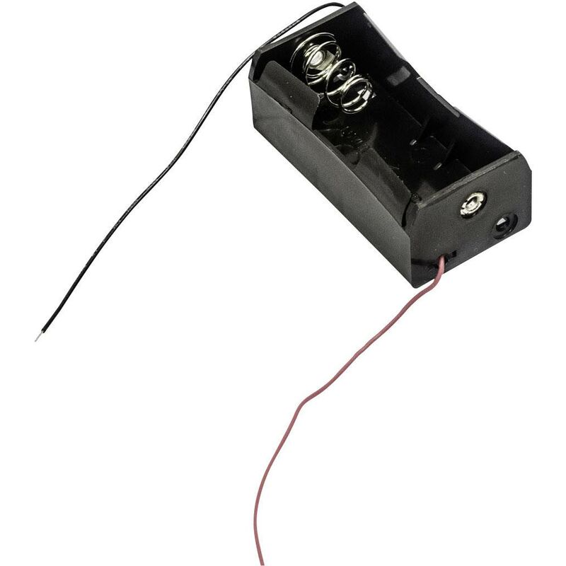 MPD BHDW Support de pile 1x LR20 (D) raccordement par fils (L x l x H) 69 x 36 x 27 mm X772781