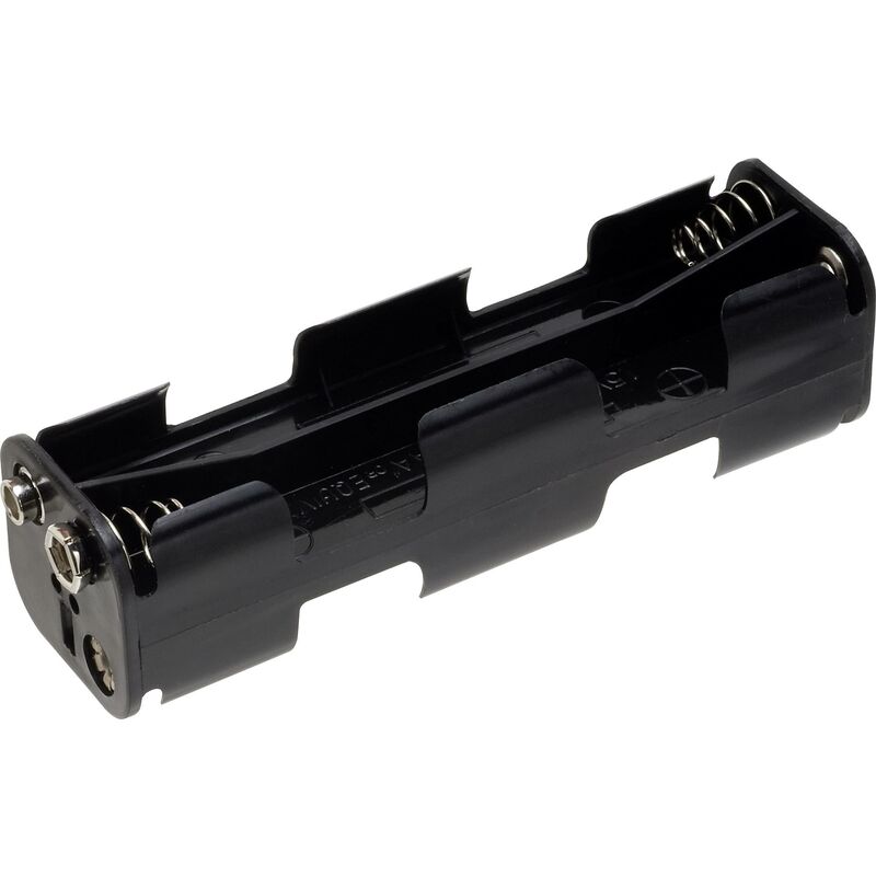 TRU COMPONENTS BH-382B Support de pile 8x LR6 (AA) raccordement par empreinte pile 9V X671591