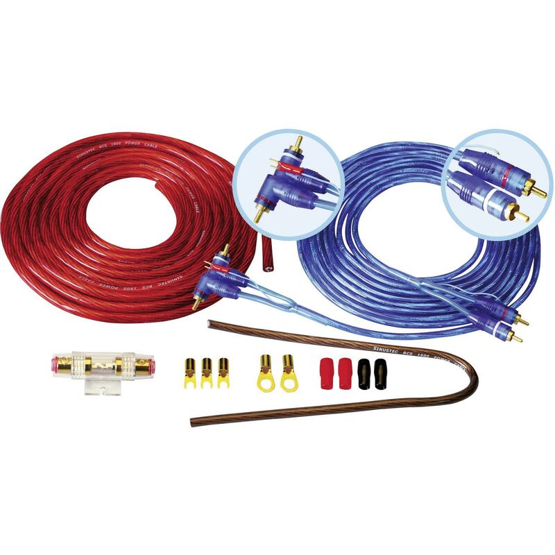 Set de connexion pour ampli HiFi auto Sinustec BCS-1600 Y46082