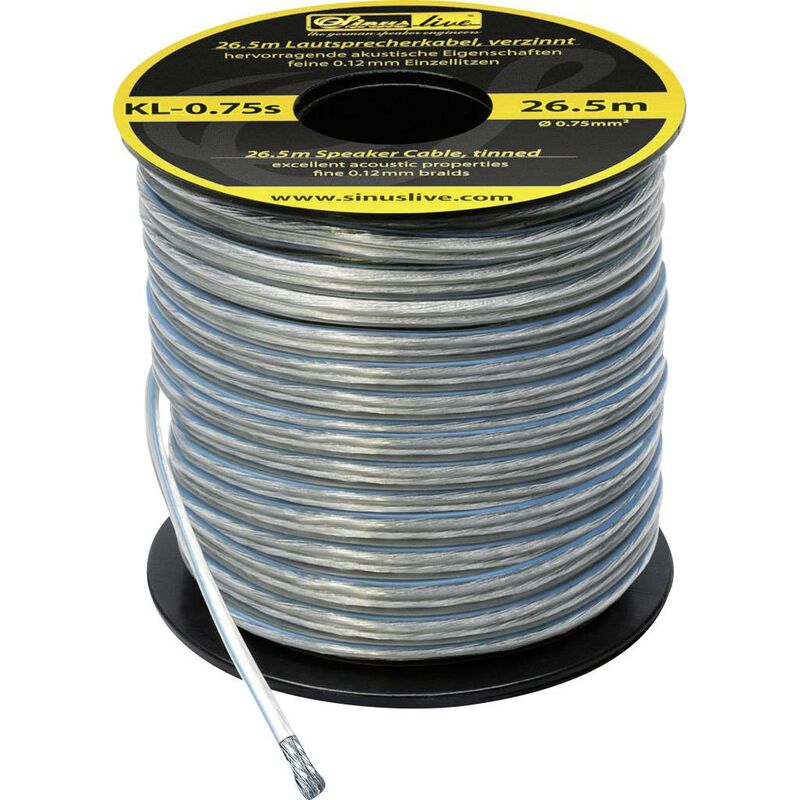Set de connexion pour ampli HiFi auto Sinustec KL-0,75s Y249121